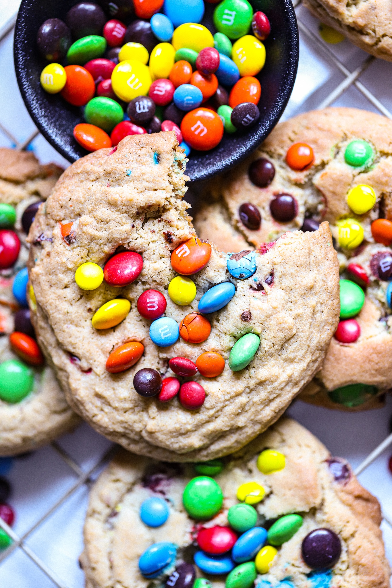 m&m's christmas cookies