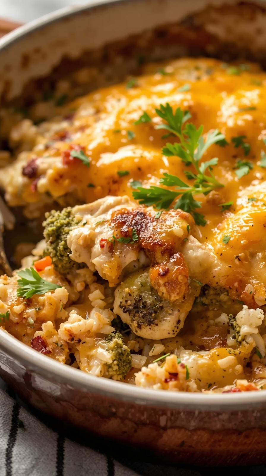broccoli cheddar chicken and rice casserole